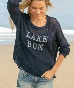 Wooden Ships LAKE BUM CREW COTTON RESORT APPAREL
