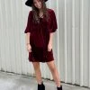 LOVESTITCH Scarlett Velvet Mini Dress